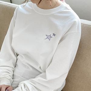 りぼんのおみせ_愛してるぜベイベ★★ 刺繍Tシャツ